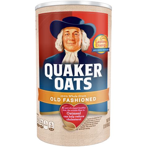 quaker oats  fashioned oatmeal  oz canister walmartcom
