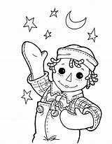 Raggedy Andy Colouring Redwork Doll List Printablecolouringpages sketch template