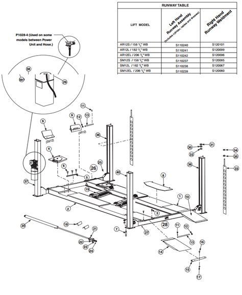 rotary lift parts diagram general wiring diagram