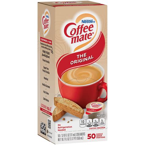 coffee mate  dairy creamer flavors nestle coffee mate original liquid coffee creamer
