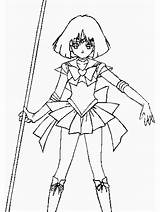Saturn Sailor Coloring Moon Pages Popular Library Clipart Coloringhome Fan Club Line sketch template