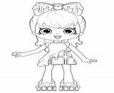 Coloring Shopkins Shoppies sketch template