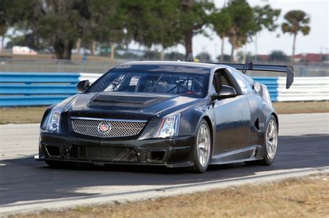 Cadillac Cts V Scca Race Car In Full Livery Pacing Around Sebring