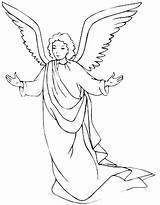 Gabriel Angel Coloring Printable Pages Getcolorings Color Book sketch template