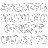 Bubble Alphabet Letter Coloring Pages Letters Printable Capital Printablee Stencils Via sketch template