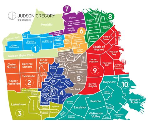 san francisco real estate district map judson gregory