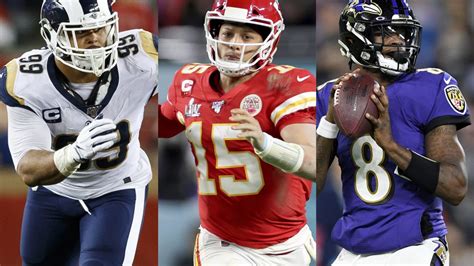 nfl  top  names unveiled   rankings reveal