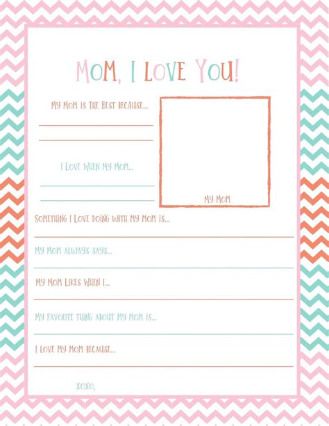 mothers day fill   blank letter  kids originalmom