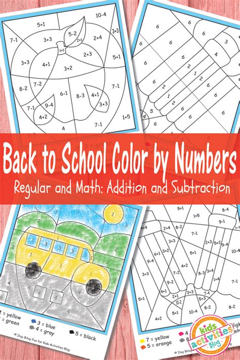 printable color  numbers worksheets  droll