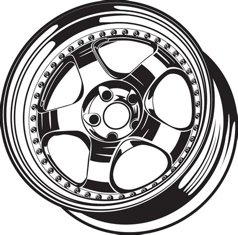 car wheel illustration  conceptual design  vector art  vecteezy