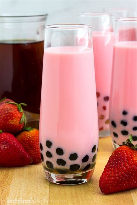 strawberry milk bubble tea recipe bubble tea bubble milk tea
