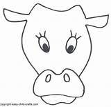 Cow Mask Template Printable Animal Farm Masks Face Templates Crafts Preschool Easy Head Coloring Child Clipart Pages Source Visit Kitty sketch template