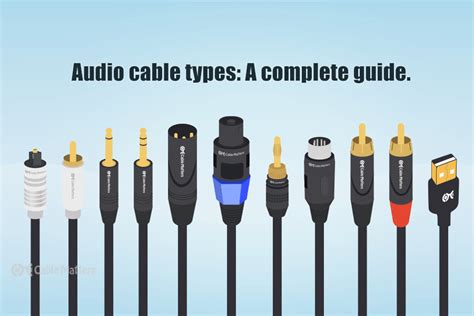 audio cable types  complete guide buycablesnowcom