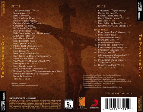 Film Music Site The Passion Of The Christ Soundtrack John Debney