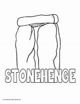 Stonehenge Coloring Pages 990px 74kb sketch template