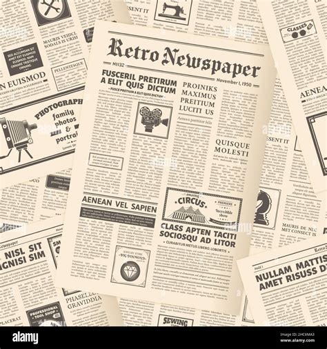 antiguo periodico retro paginas de fondo cartel hojas de periodico vintage sin costuras
