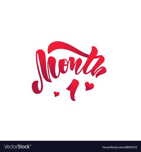 month baby age marker royalty  vector image