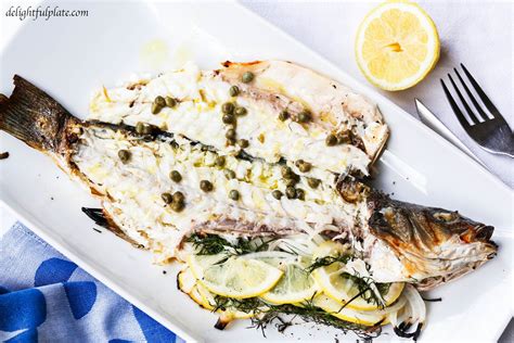 This Grilled Whole Branzino With Lemon Caper Sauce Is An Easy 15 Minute