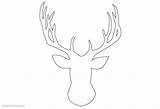 Rudolph Reindeer Head Nosed Red Coloring Pages Printable Kids Color sketch template