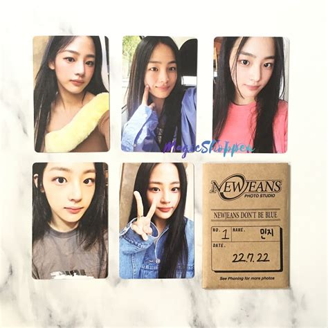 official newjeans bluebook minji photocards etsy uk