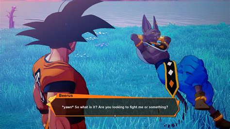 dragon ball z kakarot s first dlc pits you against cat god beerus