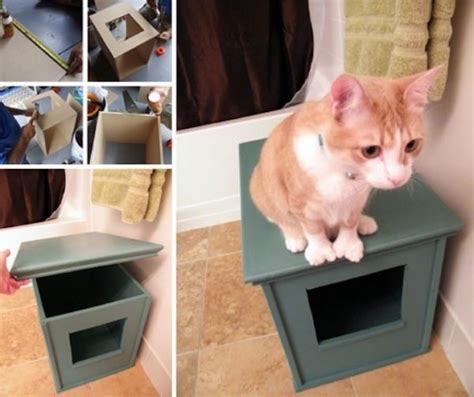 diy meuble litiere  idees pour cacher la litiere de mon chat blog