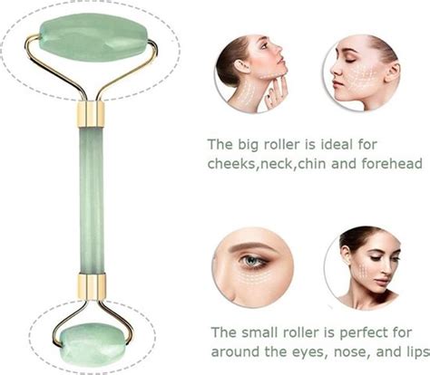 bolcom prohealth jade roller gezichtsmassage roller groen anti aging