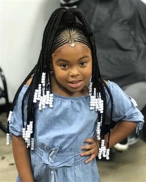 outstanding kids braided hairstyle ideas  beads