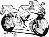 Suzuki Gsx Drawing Bike Coloring Pages K7 R750 Bullet Micro Motorcycle Designs 2007 Deviantart Branches Tree sketch template