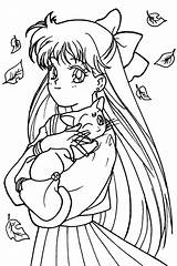 Sailor Moon Coloring Pages Venus Book Manga Cute Gemerkt Von sketch template