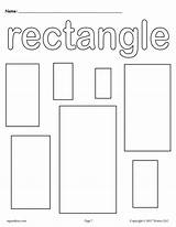 Coloring Pages Preschool Worksheets Printable Shapes Rectangle Shape Activities Rectangles Templates Toddlers Color Toddler Kindergarten Colors Mpmschoolsupplies Small Tracing Supplyme sketch template