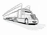 Pages Coloring Truck Tanker Getcolorings sketch template