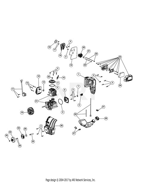 troy bilt tbec       tbec  parts diagram  engine assembly