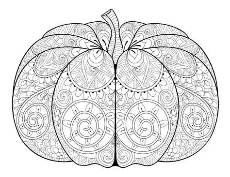 adult coloring pages pumpkin delight  pretty