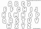 Bubble Letters Names Alphabet Letter Coloring Pages Choose Board Fonts sketch template