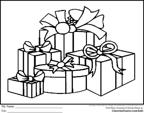 christmas present coloring pages coloring pages   ages