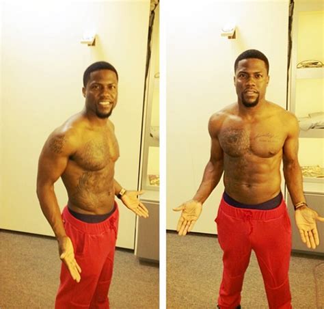 [photos] a chest naked kevin hart shows off his gym