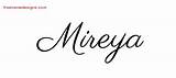 Mireya Name Designs Tattoo Graphic Classic sketch template