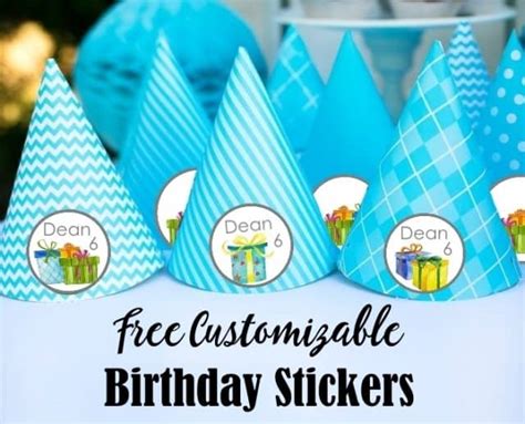 birthday stickers  birthday stickers customize