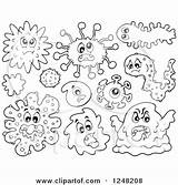 Germs Germ Pages Coloring Printable Clipart Bacteria Template Worksheet Worksheets Kindergarten Clipground Worksheeto sketch template