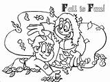 Coloring Pages Leaf Fall Fun Fence Picket Getcolorings Netart sketch template