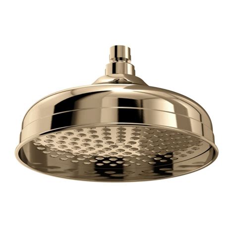 traditional shower rose 200mm gold