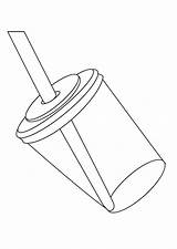 Drinkbeker Vaso Trinkbecher Dibujo Rietje Kleurplaat Strohhalm Beker Pajita Straw Malvorlage Schoolplaten Kleurplaten Herunterladen Große Abbildung Afb Schulbilder sketch template