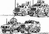 Army Military Mrap Jeep Swat Wecoloringpage Dibujos Armored Ingrahamrobotics sketch template