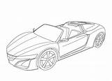 Nsx Honda Lotus Acura Senioren sketch template