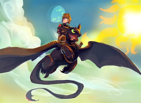 Hiccup And Toothless By Bedupolker On Deviantart