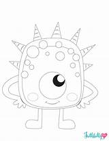Monster Coloring Pages Printable Color Kids Printables Faithfullyfree Preschool Sheets sketch template