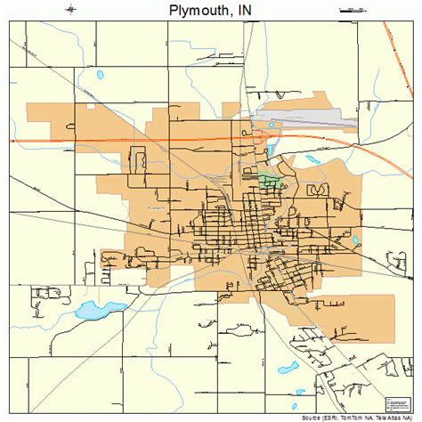 plymouth indiana street map