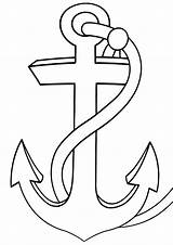 Anchor Coloring sketch template