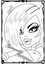Monster High Clawdeen Coloring Pages Wolf Kids Popular Scary Beach sketch template